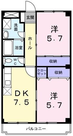 ディアコートＫの物件間取画像